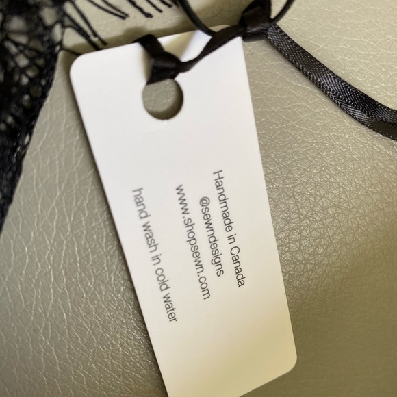 Sewn Handmade Bralette Size M black - Picture 3 of 7